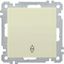 Переключатель проходной 1-кл. СП BOLERO 10А IP20 ВС10-1-2-Б механизм крем. IEK EVB12-K33-10