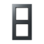 Рамка 2-я для горизонтальной/вертикальной установки Серия- A550 Материал- термопласт. Цвет- матовый антрацит - A5582BFANM JUNG