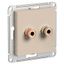 Аудиорозетка двойная AtlasDesign песочн. SE ATN001287 APC