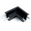 Соединитель угловой для низковольтного встраиваемого шинопровода, черный, LD2004 | 41980 FERON