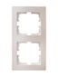 Рамка 2-местн. вертик. VESNA жемчуж./бел. перламутр LEZARD 742-3000-152