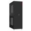 Шкаф серверный 48U 800х1070 передняя дверь: двустворчатая глухой металл IP51. задняя без. боковые панели: перфорированные. цвет: черный RAL9005 - NS 8148.9502 SYSMATRIX