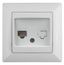 Розетка информационная RJ45, СУ, Solo, белый, 4-303-01 - Б0043382 ЭРА
