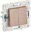 Выключатель 2-кл. SKANDY 10А SK-V04Sa песочн. IEK SK-V20-0-10-K98