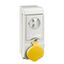 НАСТЕННАЯ РОЗЕТКА UNIKA С ДЕРЖ ПРЕДОХР 32A 2P-E 100-130 IP44 | 83139 Schneider Electric