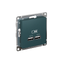 Розетка ATLASDESIGN USB 5В 1 порт x 2,1 А 2 порта х 1,05 механизм изумруд - ATN000833 APC