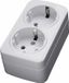 Розетка накладная двухместная,с/з, 250В, 16А, IP20, пластик АВS,белая, серия Basic, Srekker - PST16-502-20 FERON 39034