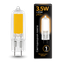 Лампа светодиодная LED 3.5 Вт 240 лм 3000К AC220-240В G4 капсула теплая стеклянная Black Gauss - 107807103