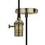 Патрон декоративный DLC-V-S24K/E27 TS/1M/BL BRONZE «Vintage», с проводом (1м) и креплением, выкл поворотный. алюминий, бронза | UL-00004500 Uniel