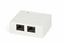 Розетка компьютерная 2-м ОП SB1-2-8P8C-C5e-SH-WH RJ45 (8P8C) кат.5E экранир. Dual IDC Hyperline 430233