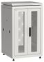 Шкаф напольный сетевой 19' LINEA N 18U 600х600мм передняя распашная перфорированная дверь задняя серый - LN35-18U66-2PP IEK