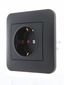 Розетка 1-м СП Karina с заземл. защ. шторки керамика механизм черн. бархат LEZARD 707-4288-124