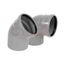 Отвод 32 87 град, для внутренней канализации, серый - 20101032 VALFEX 20658