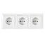 Розетка 3-м СП 16А IP20 с заземл. бел. Bylectrica РС16-354