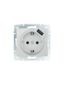 Розетка 1-м СП RAIN 16А IP20 с заземл. + USB механизм бел.. LEZARD 703-0288-181