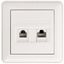 Розетка компьютерная 2-м СП W59 бел. SchE RSI-251KK5E-18 (РСИ-251КК5Е-18) Schneider Electric