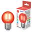 Лампа светодиодная LED-G45-5W/RED/E27 GLA02RD LED. "шар". серия Air color. Красный свет | UL-00002986 Uniel
