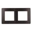 Рамка для розеток и выключателей серия 12 12-5102-05 на 2 поста, сатин, антрацит | Б0052513 ЭРА