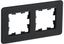 Рамка 2-м BRITE РУ-2-2-Бр стекло черн. RE IEK BR-M22-G-41-K02