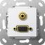 Мех-м с накладкой VGA с/у пластик белый IP20 Gira System 55 | 565903