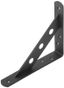 Уголок-кронштейн усиленный 150х125мм черн. КУРС 66102
