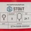 Бак расширительный на отопление 24 л. (цвет красный) - RG008P29LE9BBE STOUT STH-0006-000024
