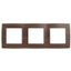 Рамка для розеток и выключателей 3 поста венге пластик ЭРА 12 12-5003-10 - Б0014770