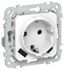 Розетка 1-м СП FLITE РСЮшс11-1-ФлБ 16А с USB A+C 20Вт заземл. защ. шторками безвинтовое крепление механизм бел. IEK FI-R14-16-1-U22-020-K01