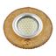 Светильник декор.встр Luciole DLS-L150 GU5.3 GLASSY/YELLOW доп.LED подсветка 3Вт, стекл,зерк./светло-желтый. | UL-00003906 Fametto