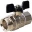 Кран шаровой со сгоном 1/2' ВН ручка бабочка - RG008Q0F4S6BT7 STOUT SVB-0007-000015