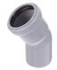 Отвод 50 30 град, для внутренней канализации, серый - 20122050 VALFEX 20664