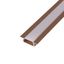 Комплект врезного алюминиевого профиля с рассеивателем 22х6мм 1 м розовое золото - 146-405-3 MEET
