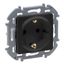 Розетка 1-м СП Inspiria 16А IP20 250В 2P+E защ. шторки немецк. стандарт механизм антрацит IEK 673733 Legrand