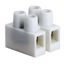 Колодка клеммная полипропилен ЗВИ белый, 2р,85°С,450V,24A, 2,5мм.кв. | 43102PL/B DKC ДКС