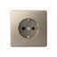 Розетка ArtGallery 16А с заземл. защ. шторки механизм шампань SE GAL000545 APC