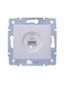 Розетка компьютерная 1-м СП KARINA IP20 RJ45 кат.6 механизм бел. LEZARD 707-0288-140