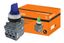Переключатель на 2 положения с фиксацией M2SS1-21L короткая ручка(LED) d22мм/220B 1з+1р синий | SQ0747-0073 TDM