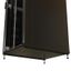 Шкаф напольный 19-дюймовый 42U 2055x800х800 мм ВхШхГ перед. стекл дверь с перфорированными бок. зад. сплошная черный - WR-TT-4288-AS-RAL9004 WRLine 520218