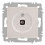 Розетка телевизионная одиночная TV СП Accent 6-301-06 IP20 перламутр. Intro Б0063613 ЭРА