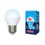 Лампа светодиодная LED-G45-11W/NW/E27/FR/NR Форма шар, матовая. Серия Norma. Белый свет (4000K). Картон. ТМ Volpe - UL-00003834 Uniel