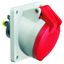 Розетка встраиваемая 16A 5р(3P+N+PE) 6h 400V IP54 85х85 Quick-Connect I 12982-Bals Bals