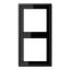 Рамка 2-я для горизонтальной/вертикальной установки Серия- LS990 Материал- дуропласт Цвет- черный - LS982SW JUNG