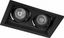 Светильник встраиваемый карданный под лампу MR16 DLT202 2x50W G5.3 черный | 32442 FERON