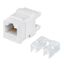 Вставка Keystone Jack RJ-45(8P8C), 180 градусов, категория 6, Dual IDC (110&Krone type), белая - KJ-RJ45-Cat.6-180 Cabeus 7961c