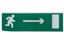 Сменное табло "Направление к эвакуационному выходу направо" зеленый фон для "Топаз" | SQ0349-0212 TDM