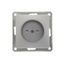 Механизм розетки 1-м СП W59 16А IP20 без заземл. защ. шторки мат. хром SchE RS16-151-5-86 APC