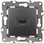 Розетка HDMI 12-3114-12 , графит (10/100/3200) |Б0027487 | ЭРА