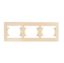 Рамка 3-м горизонт. крем Makel 42010703