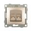 Механизм розетки компьютерной RJ45 1-местн. СП Bravo шампань GUSI С10К1-027
