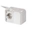 Розетка DoubleSCHUKO в сборе с заземлением, 16А / 250В, IP44, зажимные клеммы, наружный монтаж, серия Jussi, белый | 402ESW 2TKA000996G1 ABB